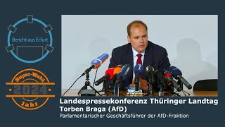 Bericht aus Erfurt – vor der ersten Plenarsitzung des neuen Thüringer Landtages Torben Braga AfD [upl. by Nilknarf]