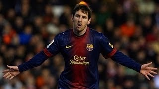 Valencia  Barcelona 11 All Goals amp Highlights 03022013 [upl. by Alcock125]