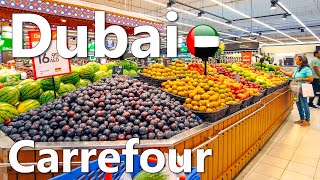 Prices in Dubai Hypermarket Carrefour Full Review 4K🇦🇪 [upl. by Anahir]