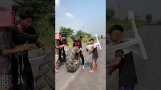 Skibidi tire flipping challengeskibiditoilet speaker shortyoutube funny cameraman [upl. by Nihs419]