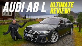 The ultimate Audi A8 driving REVIEW 2022 A8 L 40 V8 Facelift  better than SClass and 7Series [upl. by Fredelia]