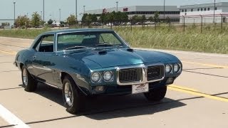 Test Driving 1969 Pontiac Firebird 400 V8 FourSpeed [upl. by Fanechka961]