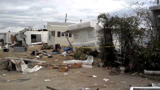 Paradise Trailer Park After Hurricane Sandy [upl. by Aserahs52]