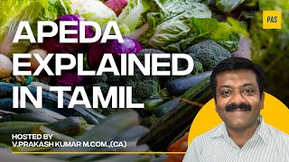 Apeda Explained in Tamil  V Prakash Kumar MComCA [upl. by Olbap611]