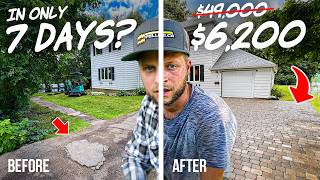 They said I couldnt do it so I tried – Paver Driveway Build DIY [upl. by Haziza907]