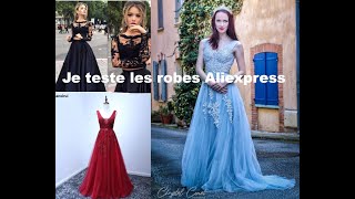 Je teste des robes de soirée de Aliexpress [upl. by Ynatterb]