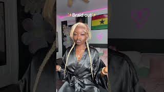 Braid outPart 1😍😍cynosurehair wigs wiginfluencer hairstyle hairtok lacewigs wigtutorial [upl. by Hudson]