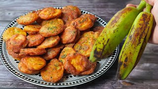 Banana Bhajiya  Crispy Raw Banana Pakora Recipe  Toasted [upl. by Uela]