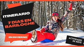 🔴 ¿Qué hacer en BARILOCHE en una SEMANA  Itinerario de 7 días en vacaciones de invierno 2022 [upl. by Joice831]