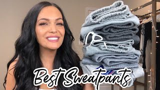 THE BEST SWEATPANTS UNDER 20 TRY ON HAUL  AFFORDABLE SWEATPANTS FASHION CLOTHING HAUL 2020 [upl. by Pallaten]