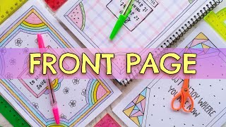 FRONT PAGE and BORDER DESIGN FOR SCHOOL PROJECT 💘 COVER PAGE DESIGN FOR ASSIGNMENT or JOURNAL [upl. by Nauq354]