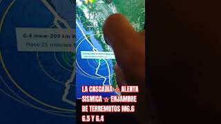 ALERTA SÍSMICA REGIONAL ROJA PARA LA CASCADIA ☆ ENJAMBRE DE 6S [upl. by Ayle]