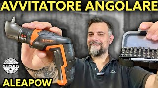 Aleapow mini avvitatore ricaricabile con mandrino angolare Cacciavite elettrico per mobili fai da te [upl. by Tad]