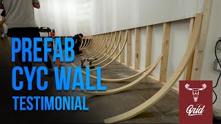 Prefab Cyclorama Wall Testimonial with Off The Grid OTG studios [upl. by Nnair]