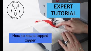 Sewing a lapped zipper for beginners [upl. by Nirok]