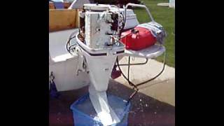 1986 85HP Force Outboard Running wTelltale added [upl. by Arahat690]