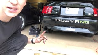 How to Install a Duraflex Body Kit on a 2001 Mustang GT Part 4 [upl. by Aldus]