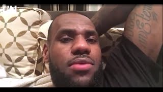 LeBron James reacts to the Warriors breaking the Bulls record amp going 739 HoopJab [upl. by Gretal303]