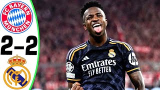 Bayern Munich vs Real Madrid 22  All Goals and Highlights  2024 🔥 VINI JR [upl. by Nhabois]