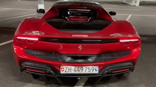 2023 Ferrari 296 GTB  Hard Revs amp On Board Sound and Downshifts Great V6 SOUND [upl. by Laufer148]