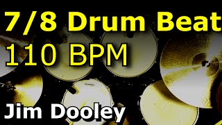 Odd Time Drum Beat 78 110 BPM  Dooley Drums [upl. by Rafaela]