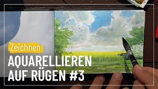 Ideen zum Zeichnen Rapsfeld  sehenampgestalten 201 [upl. by Akinna]