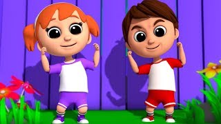 Head Shoulders Knees And Toes  Nursery Rhymes  Kids Songs  Baby Videos [upl. by Nehtiek]