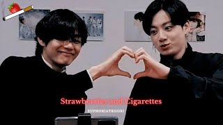 Strawberry and Cigarettes  Taekook FMV  ✨ [upl. by Carlton77]