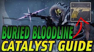 HOW TO GET THE BURIED BLOODLINE EXOTIC  CATALYST SECRET BOSS Dark Ether amp More  Destiny 2 [upl. by Cardie475]