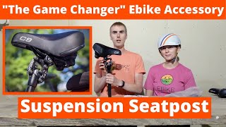 Ultimate Comfort on Your Ebike Suntour NCX Suspension Seatpost Review [upl. by Moclam]