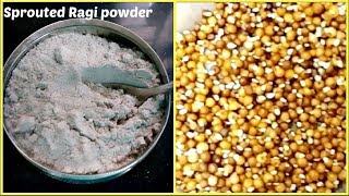 Homemade sprouted ragi powder for babies and adults [upl. by Aleafar635]