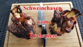 Schweinshaxen vom Drehspiess mit OFA Rub von Klaus Grillt [upl. by Ramburt]