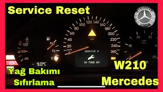 W210 E200 yağ değişimi sonrası servis bakım sıfırlama [upl. by Auburn]