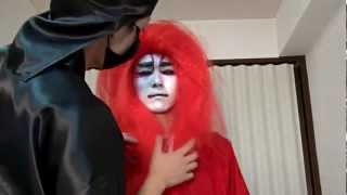 How to Apply Kabuki MakeUp plus Kabuki Dance [upl. by Filahk]