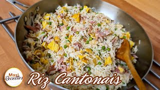 Riz Cantonais Recette Facile et Rapide [upl. by Bibbie231]