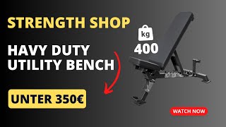 HEAVY DUTY UTILITY BENCH – VERSTELLBARE HANTELBANK aus dem STRENGTH SHOP im Test [upl. by Arbe]