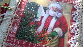 Christmas Cards RECYCLE to mini Photo Album [upl. by Nagy447]