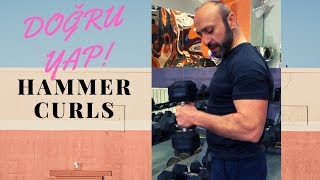 Dumbbell Hammer Curl nasıl DOĞRU yapılır Adım adım ayrıntılı anlatım [upl. by Eimareg]