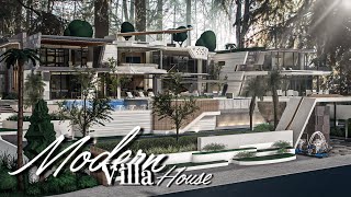 Bloxburg  EP13 Modern Mansion Villa welcometobloxburg Speed Build TOCA blox [upl. by Eceeryt416]