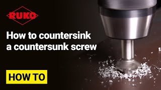 How to countersink a countersunk screw [upl. by Milissent]