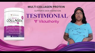 Vitauthority Collagen Protien  Testimonial  Multi Collagen Protien really works FacetsOfMarie [upl. by Hubie774]