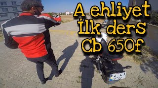 A2den A Ehliyete Geçiş  İlk Ders  CB650F [upl. by Woodie203]