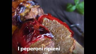 Peperoni ripieni con carne e prosciutto cotto [upl. by Elahcar]