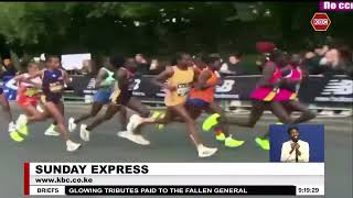 Peres Jepchirchir Alexander Munyao emerge winners at London Marathon [upl. by Atinuahs]