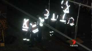 Cityrail Lewisham 2522012 Fatality 7 NEWS Sydney [upl. by Nylassej]