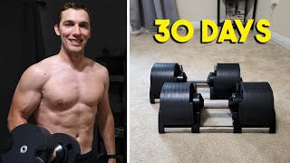 30 Days With The Nuobell Adjustable Dumbbells Best Home Workout Equipment [upl. by Byran]