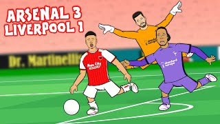 VAN DIJK amp ALISSON DISASTER CLASS Arsenal vs Liverpool 31 Parody Goals Highlights Martinelli [upl. by Lisette]