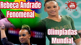 Ginástica Rebeca Andrade fenomenal olimpíadas mundial de Paris Olympics Paris artística [upl. by Anahsohs]