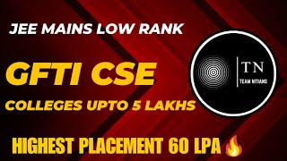 JEE MAINS बेकार   CSE in Top Colleges at Low Percentile  Best College Options [upl. by Jr]