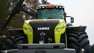 CLAAS XERION 4000 Trac VC  AHWI Chipper Hacker EC950Z [upl. by Anirav]